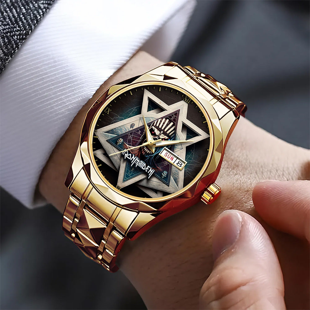 Iron Maiden Alloy Luxury Quartz Watch - GNE 3988