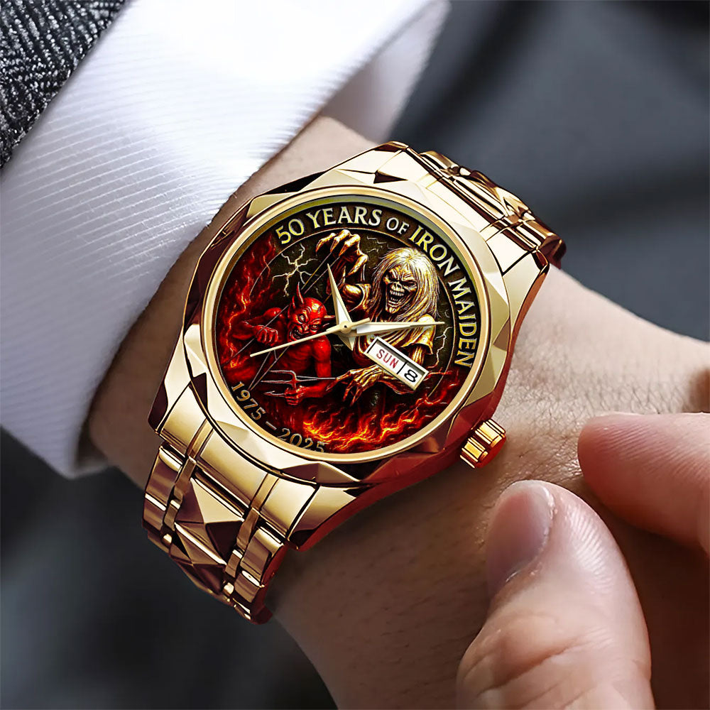 Iron Maiden Alloy Luxury Quartz Watch - TANTN 13719