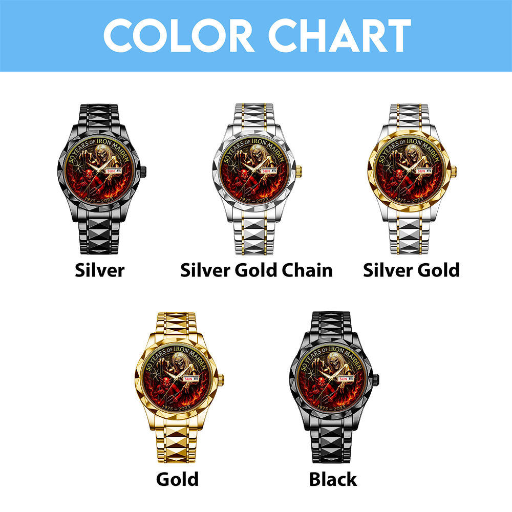 Iron Maiden Alloy Luxury Quartz Watch - TANTN 13719