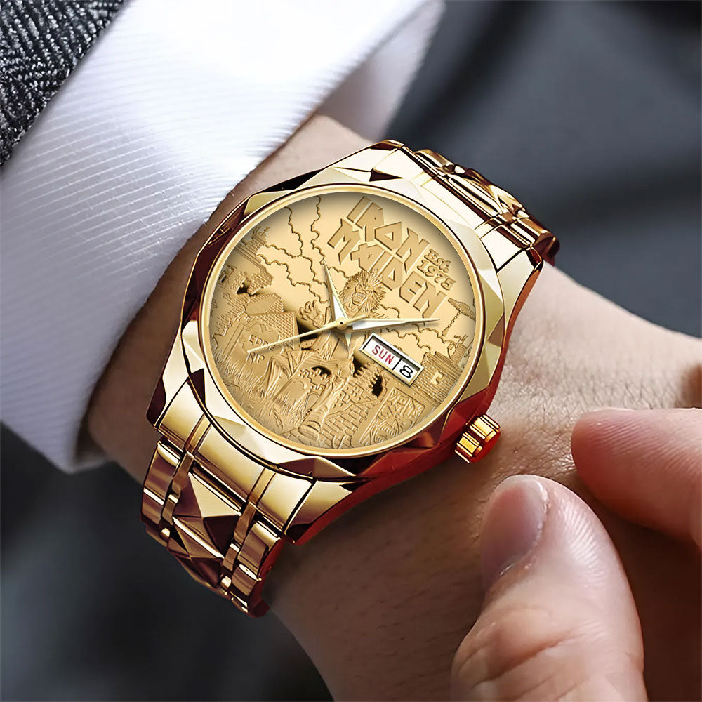 Iron Maiden Alloy Luxury Quartz Watch - TANTN 14334