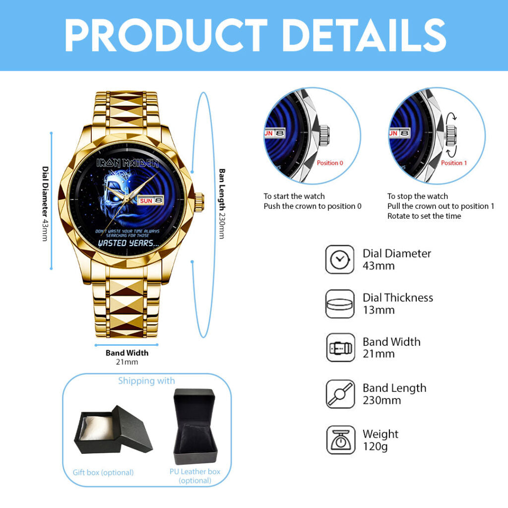 Iron Maiden Alloy Luxury Quartz Watch - VANDH5115