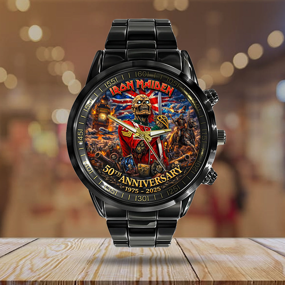 Iron Maiden Black Stainless Steel Watch - TMTHU4859