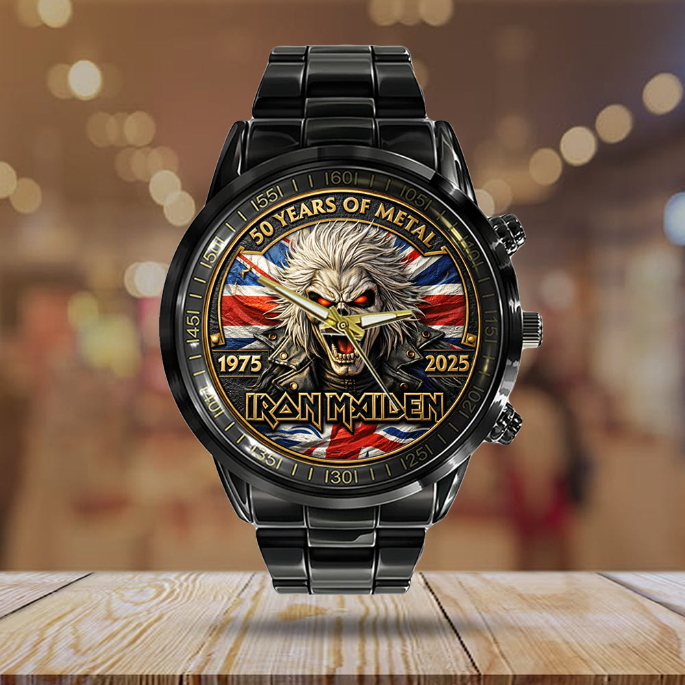 Iron Maiden Black Stainless Steel Watch - TMTHU5598