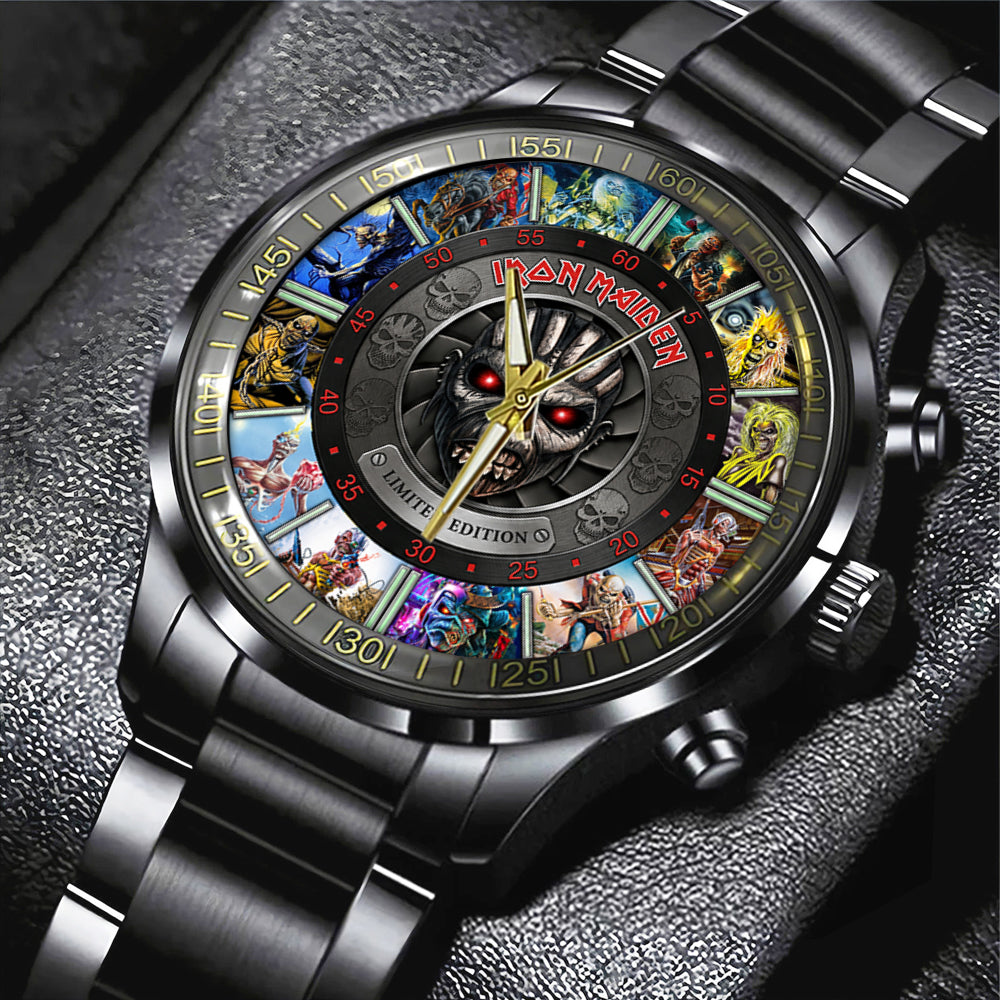Iron Maiden Black Stainless Steel Watch - TMTHU7984
