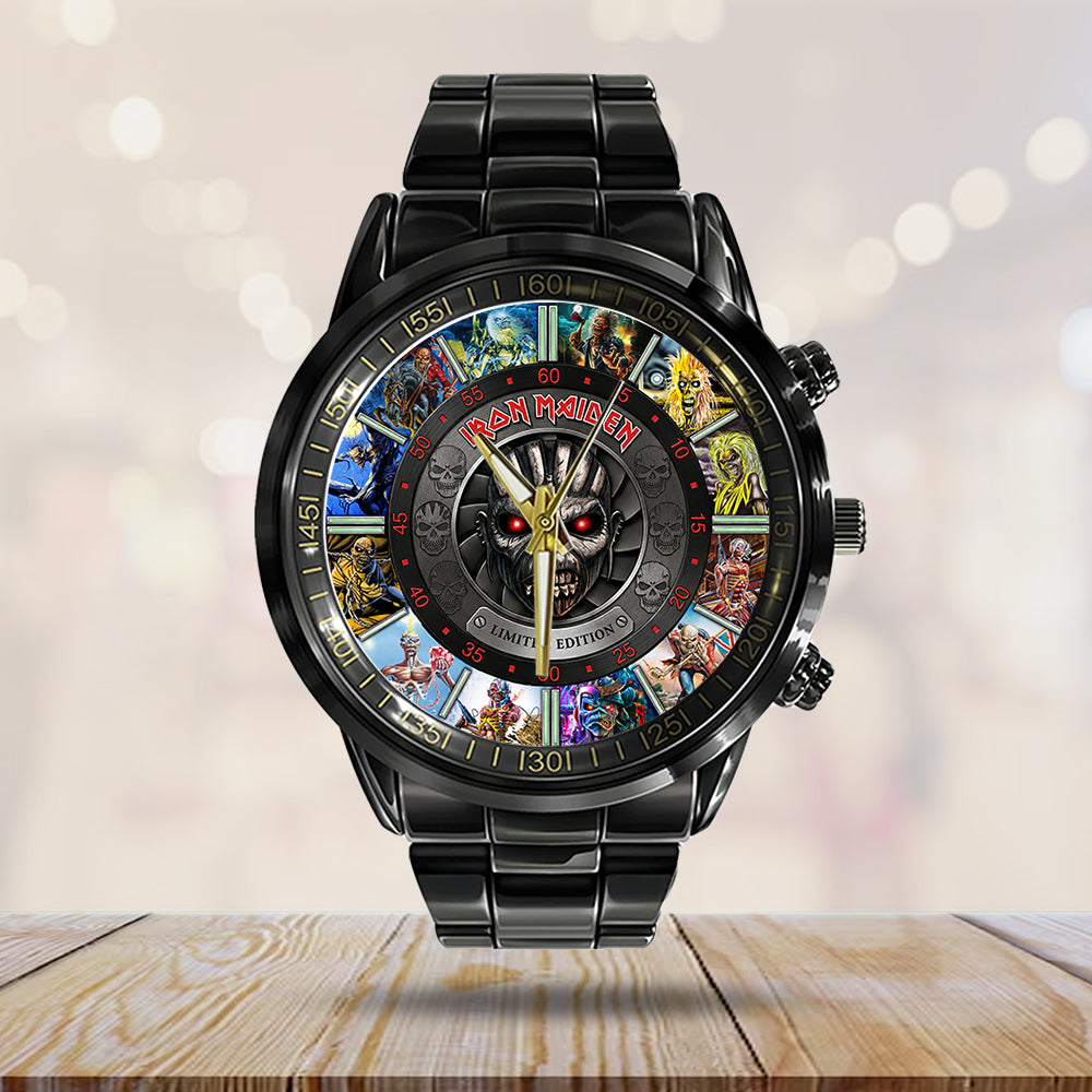 Iron Maiden Black Stainless Steel Watch - TMTHU7984