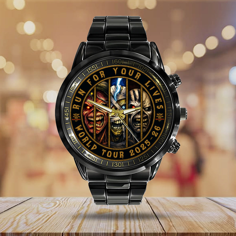 Iron Maiden Black Stainless Steel Watch - GNE NEW286