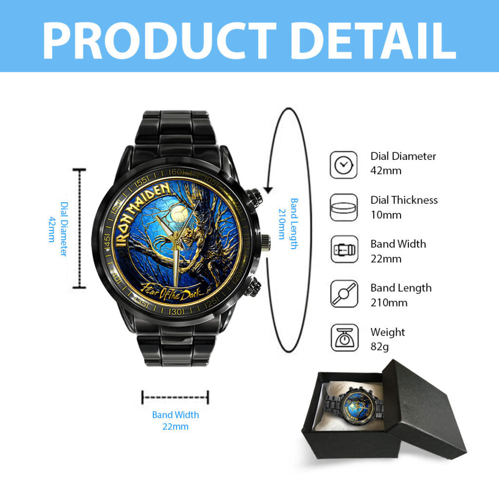 Iron Maiden Black Stainless Steel Watch - HOATT16291