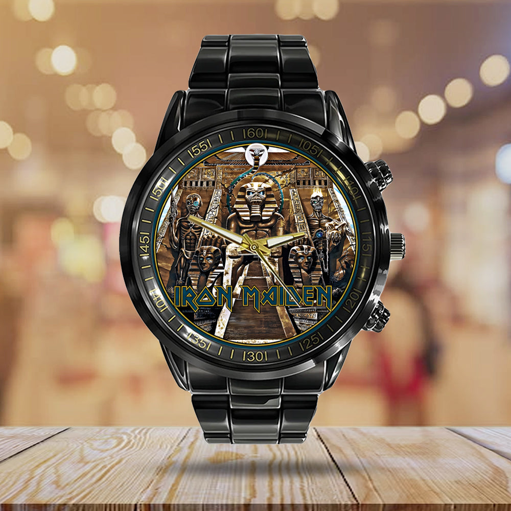 Iron Maiden Black Stainless Steel Watch - MAITM 11017