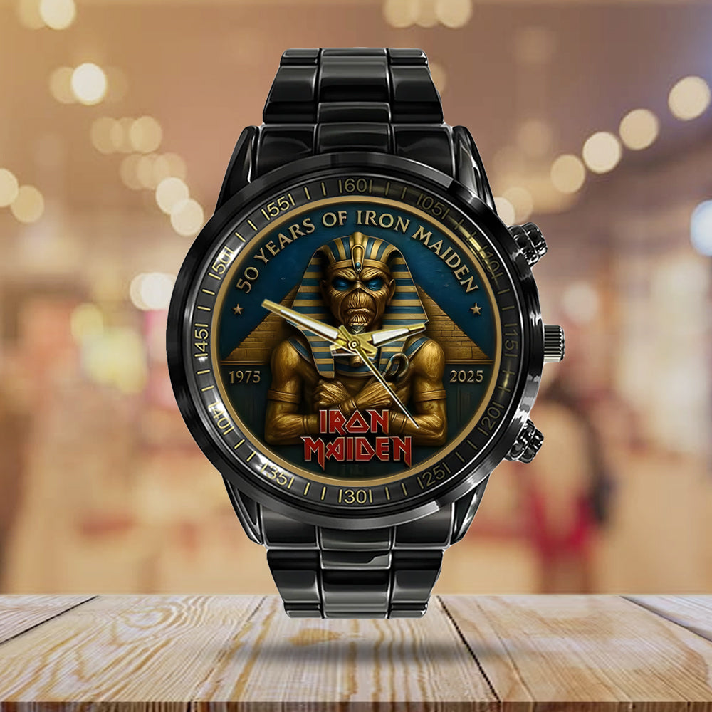 Iron Maiden Black Stainless Steel Watch - MAITM 11542