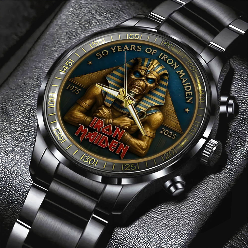 Iron Maiden Black Stainless Steel Watch - MAITM 11542