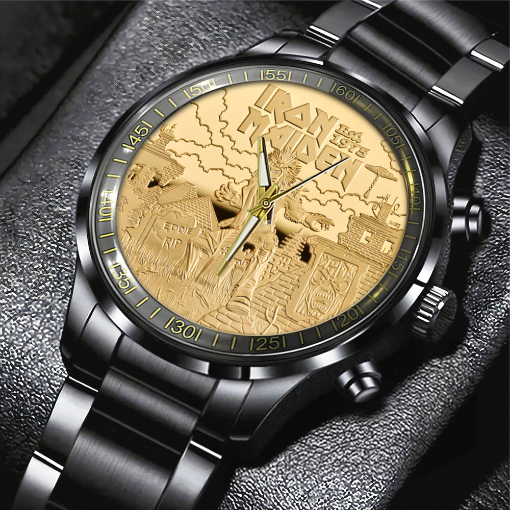 Iron Maiden Black Stainless Steel Watch - TANTN 14340
