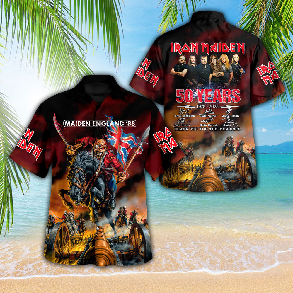 Iron Maiden 3D Hawaiian Apparel – HOATT 10942
