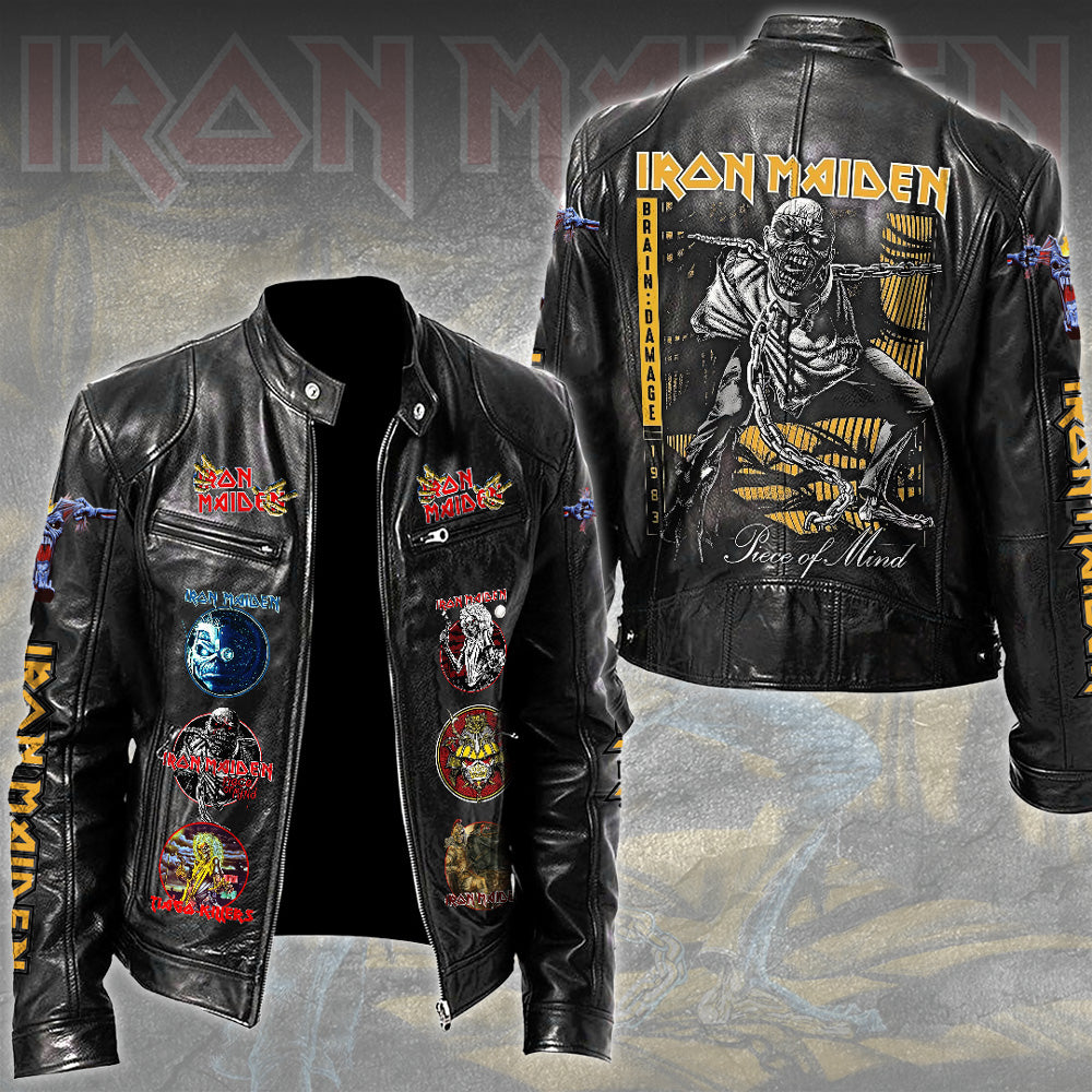 Iron Maiden Motorcycle Leather Jacket – TMTHU4235