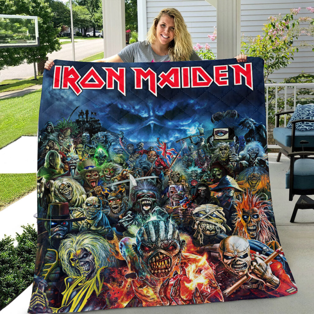 Iron Maiden Quilt Blanket - MAITM 10839