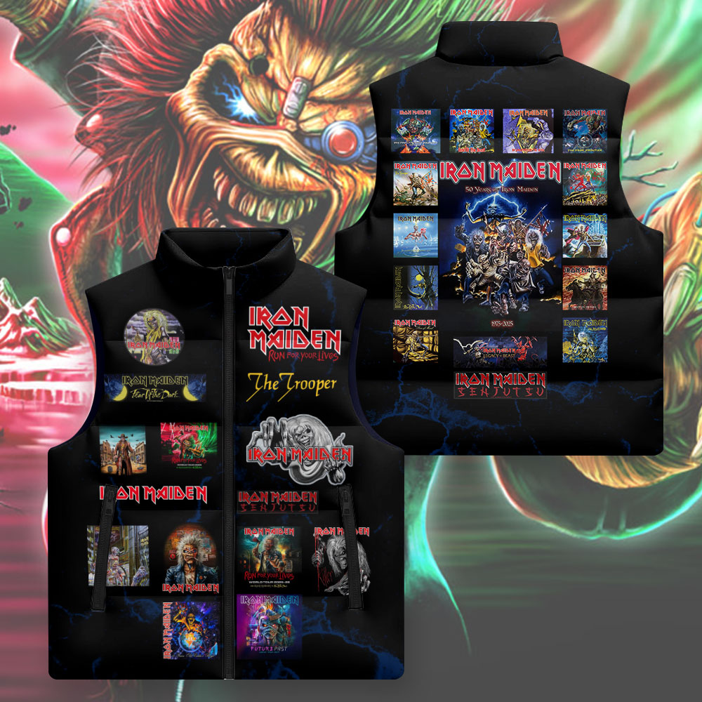Iron Maiden 3D Sleeveless Down Jacket – TMTHU2290