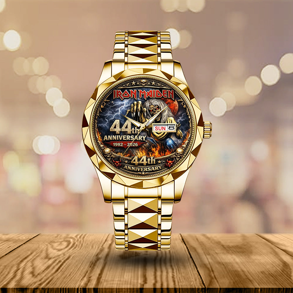 Iron Maiden The Number Of The Beast 44th Anniversary Alloy Luxury Quartz Watch - TMTHU4933