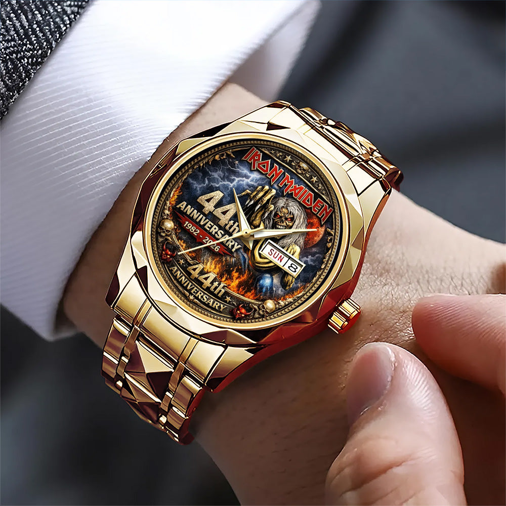 Iron Maiden The Number Of The Beast 44th Anniversary Alloy Luxury Quartz Watch - TMTHU4933