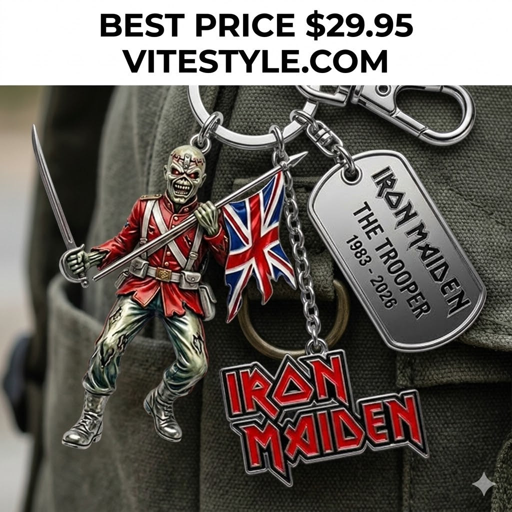 Iron Maiden The Trooper Keychain
