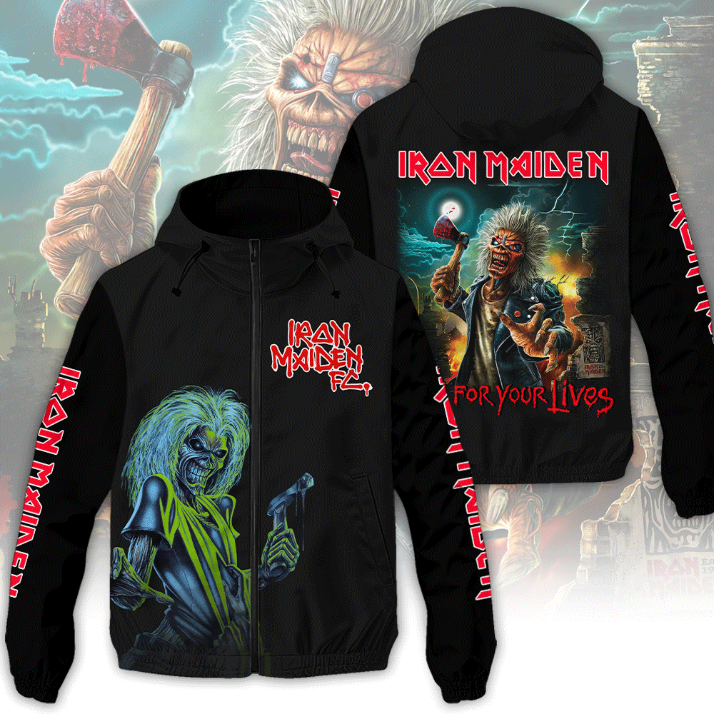 Iron Maiden 3D Windbreaker Jacket – GNE 3021