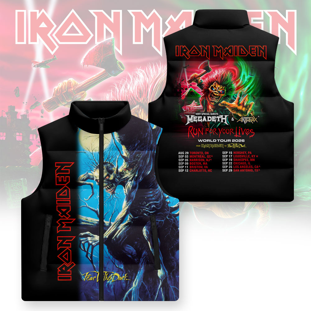 Iron Maiden 3D Sleeveless Down Jacket – GNENEW737