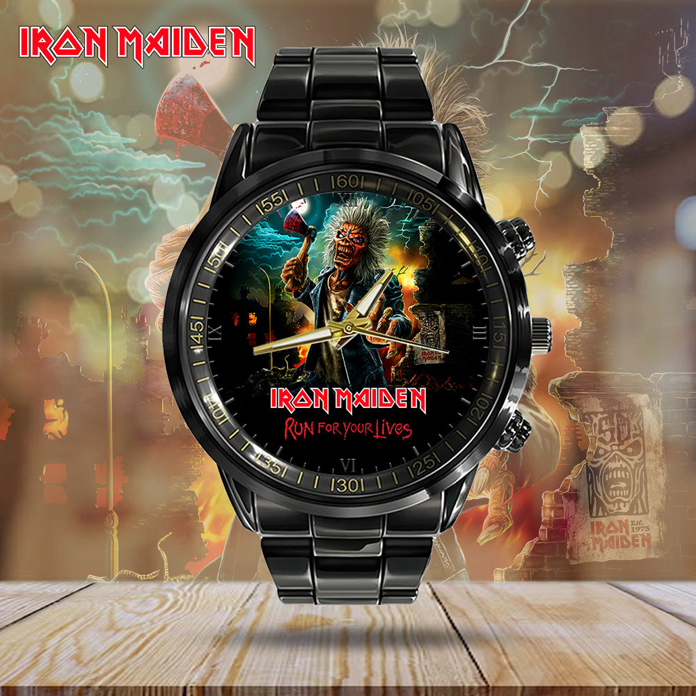 Iron Maiden Black Stainless Steel Watch - GNE 3077