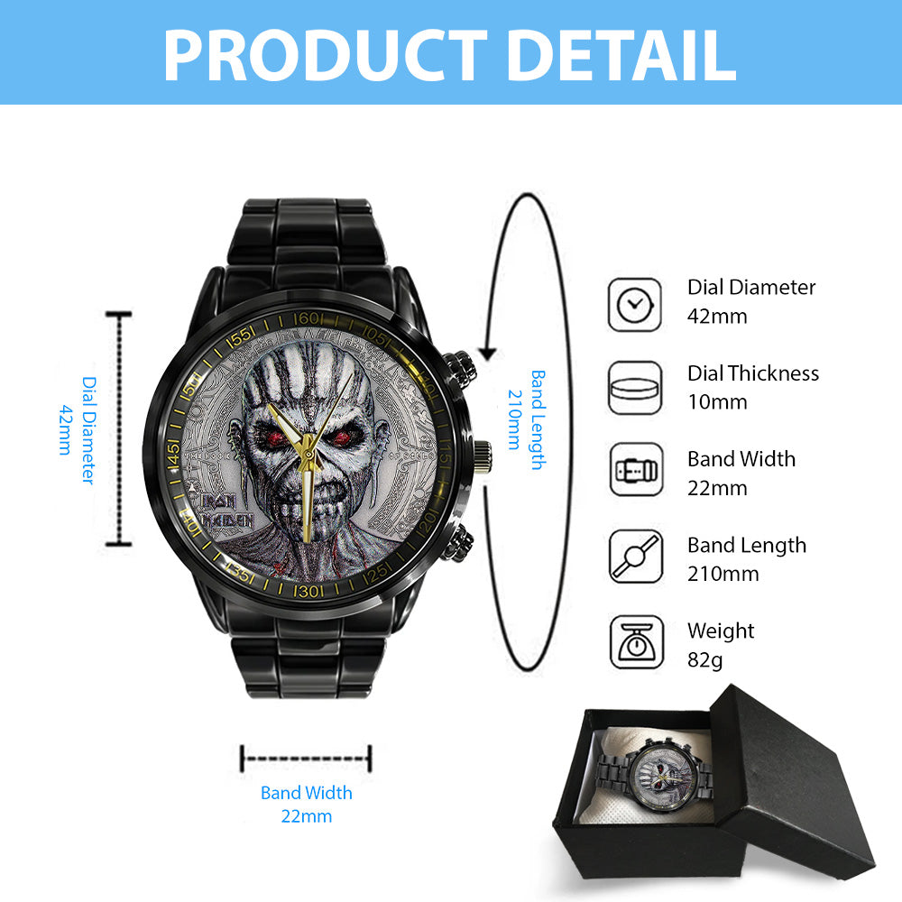 Iron Maiden Black Stainless Steel Watch - TANTN16211