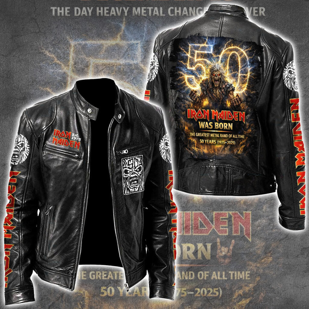 Iron Maiden Motorcycle Leather Jacket – TANTN19722