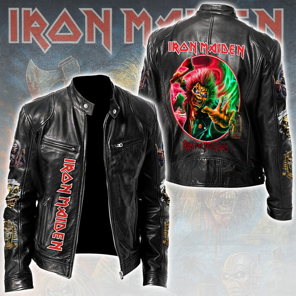 Iron Maiden Motorcycle Leather Jacket – TMTHU1982