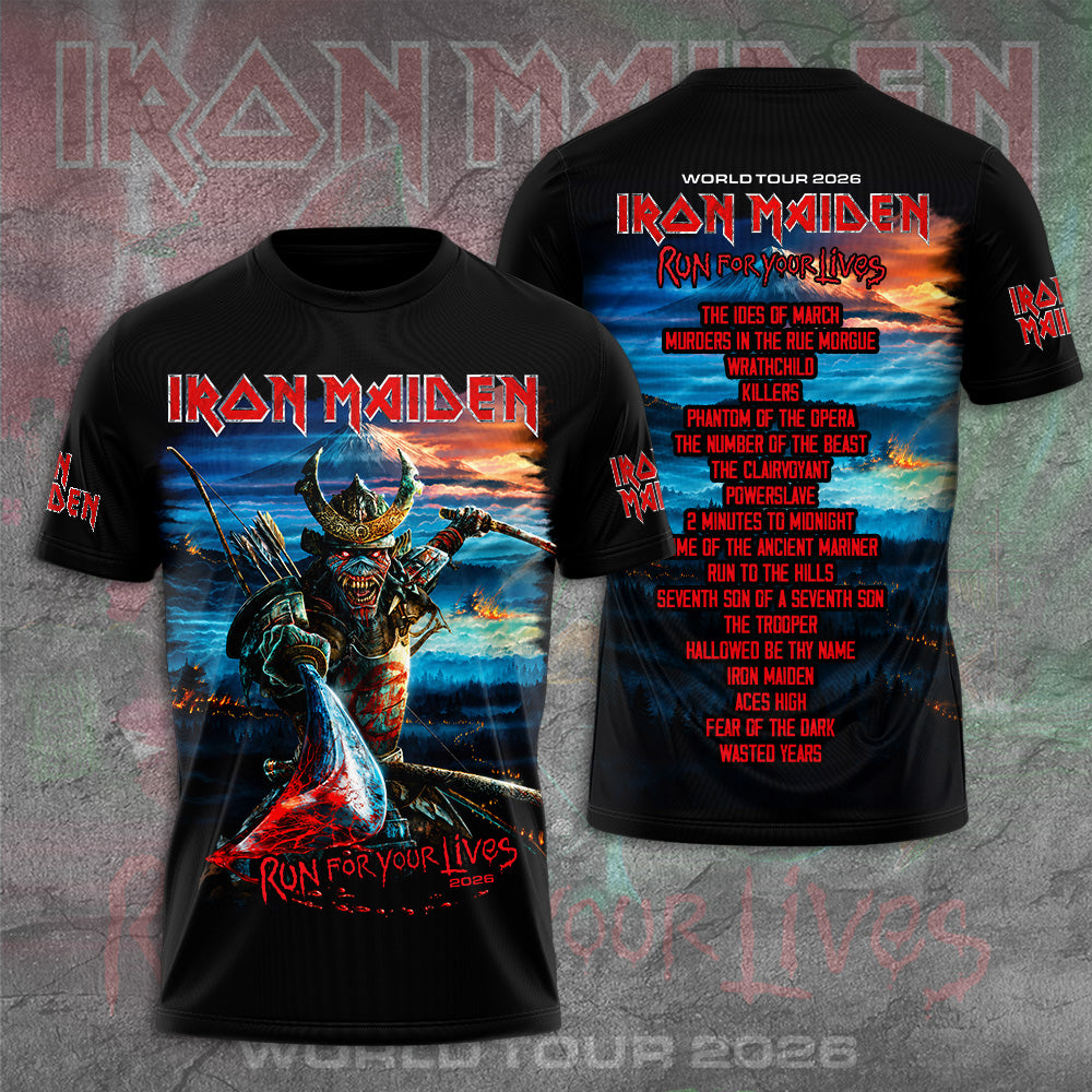 Iron Maiden 2026 World Tour 3D Apparel – GNE6844
