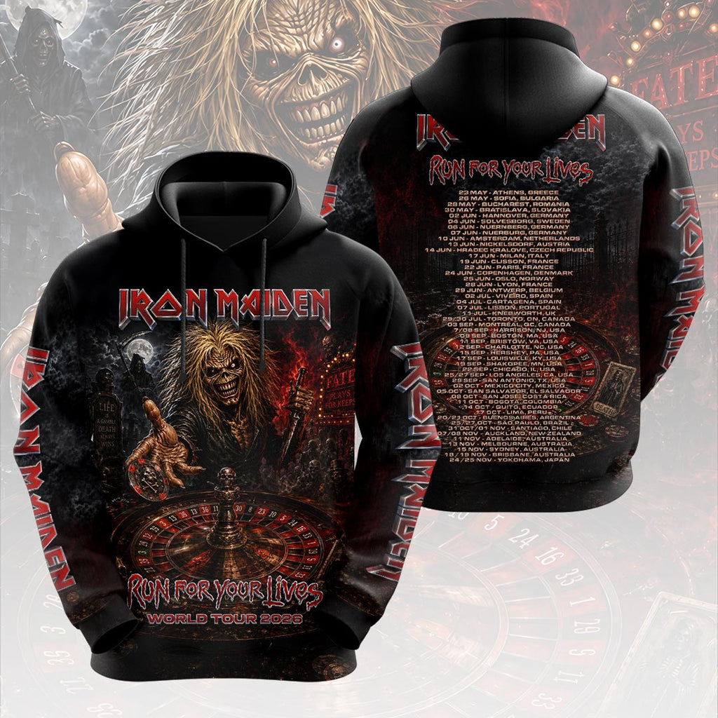 Iron Maiden 2026 World Tour 3D Apparel – HOATT19458