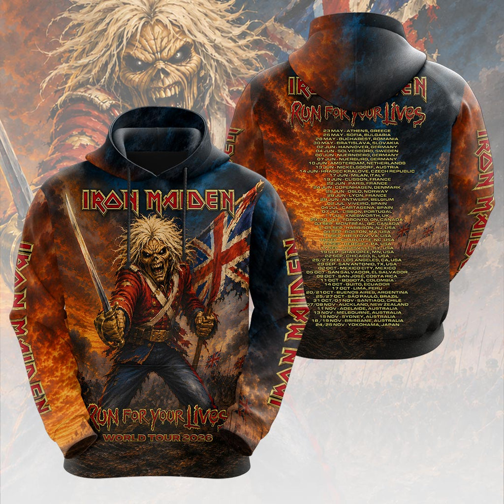 Iron Maiden 2026 World Tour 3D Apparel – HOATT19448