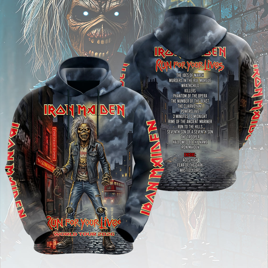 Iron Maiden 2026 World Tour 3D Apparel – HOATT17604