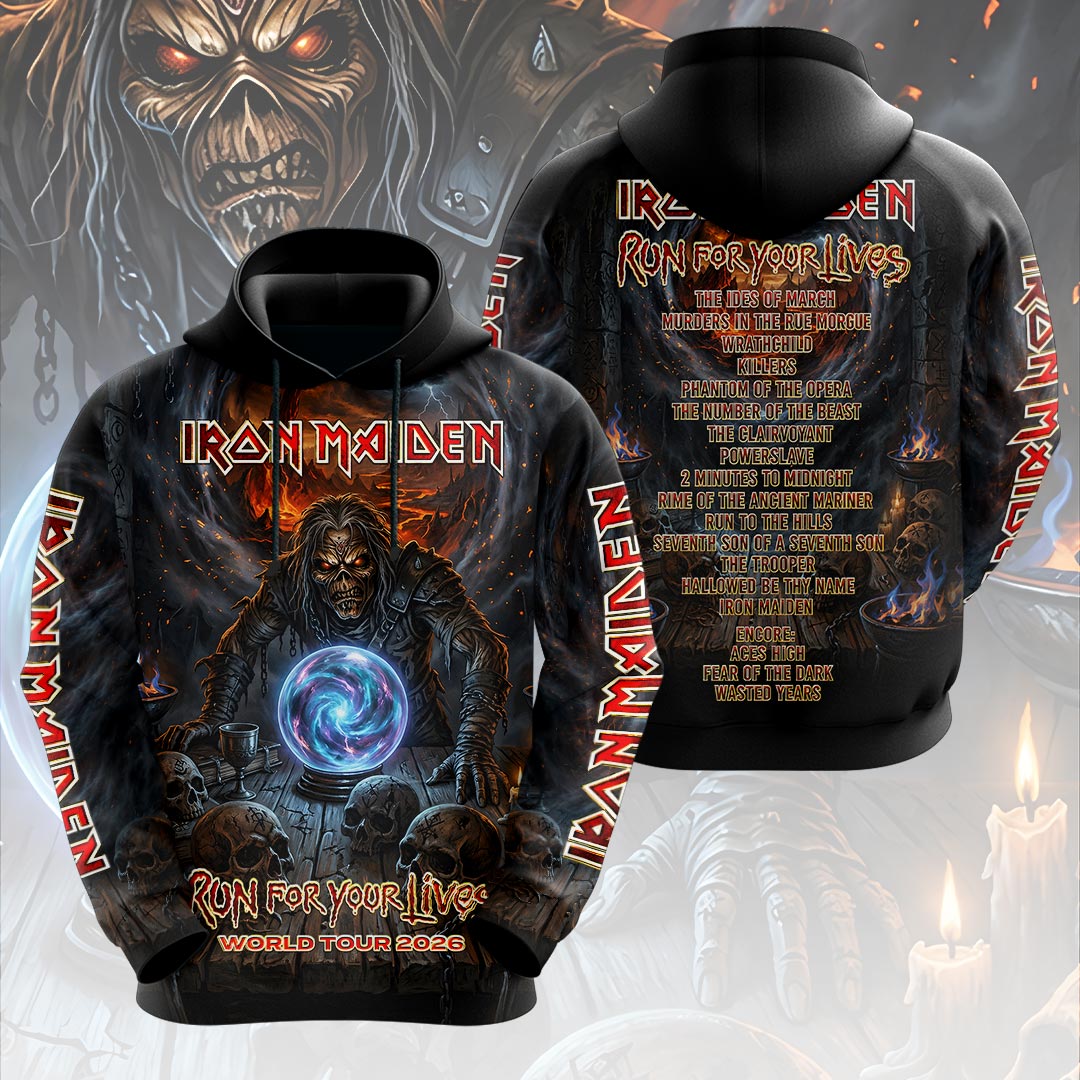 Iron Maiden 2026 World Tour 3D Apparel – HOATT18974