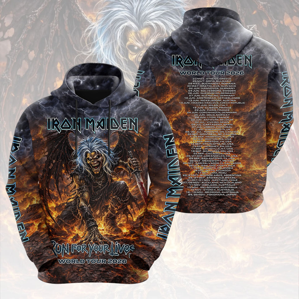Iron Maiden 2026 World Tour 3D Apparel – HOATT18991
