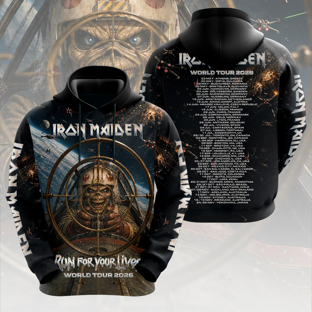 Iron Maiden 2026 World Tour 3D Apparel – HOATT19025