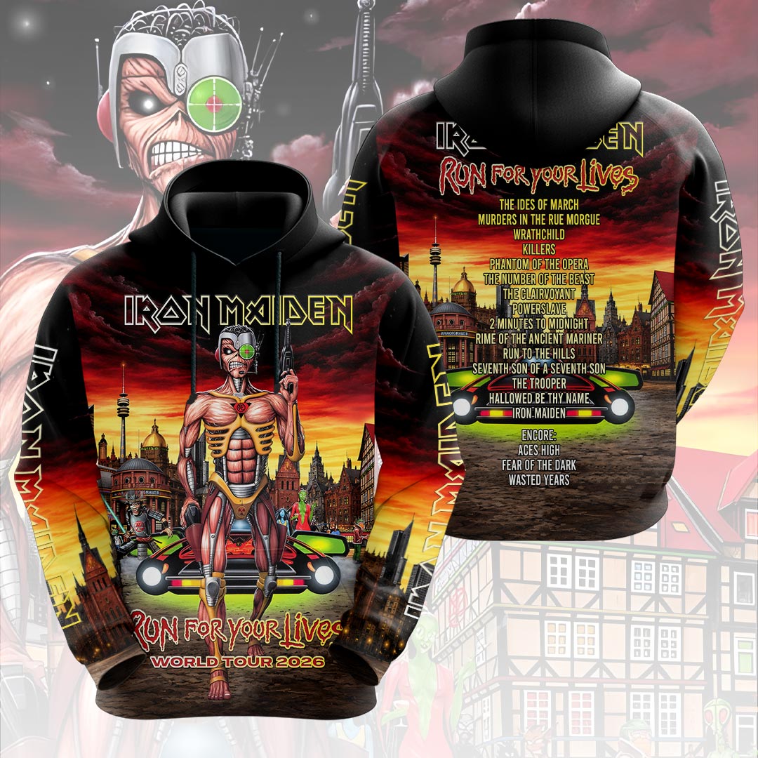 Iron Maiden 2026 World Tour 3D Apparel – HOATT19147