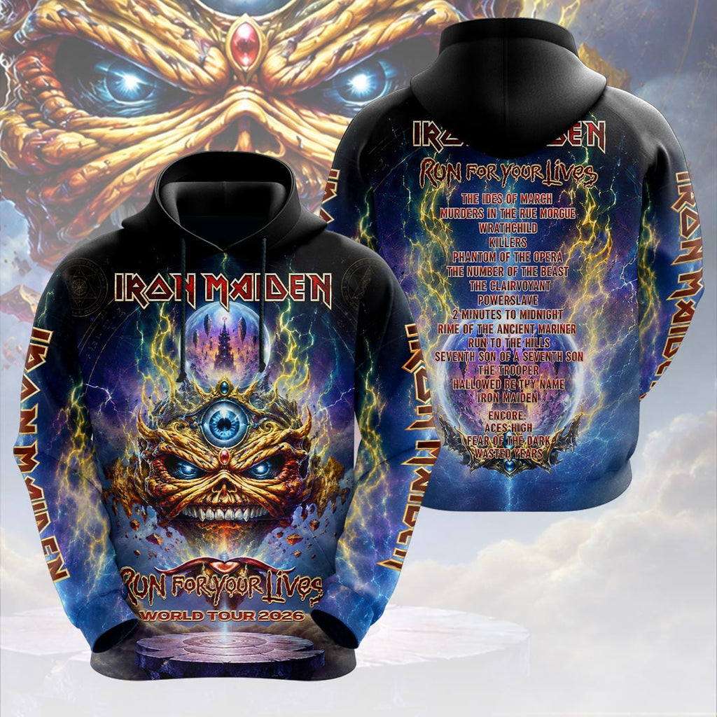 Iron Maiden 2026 World Tour 3D Apparel – HOATT19295