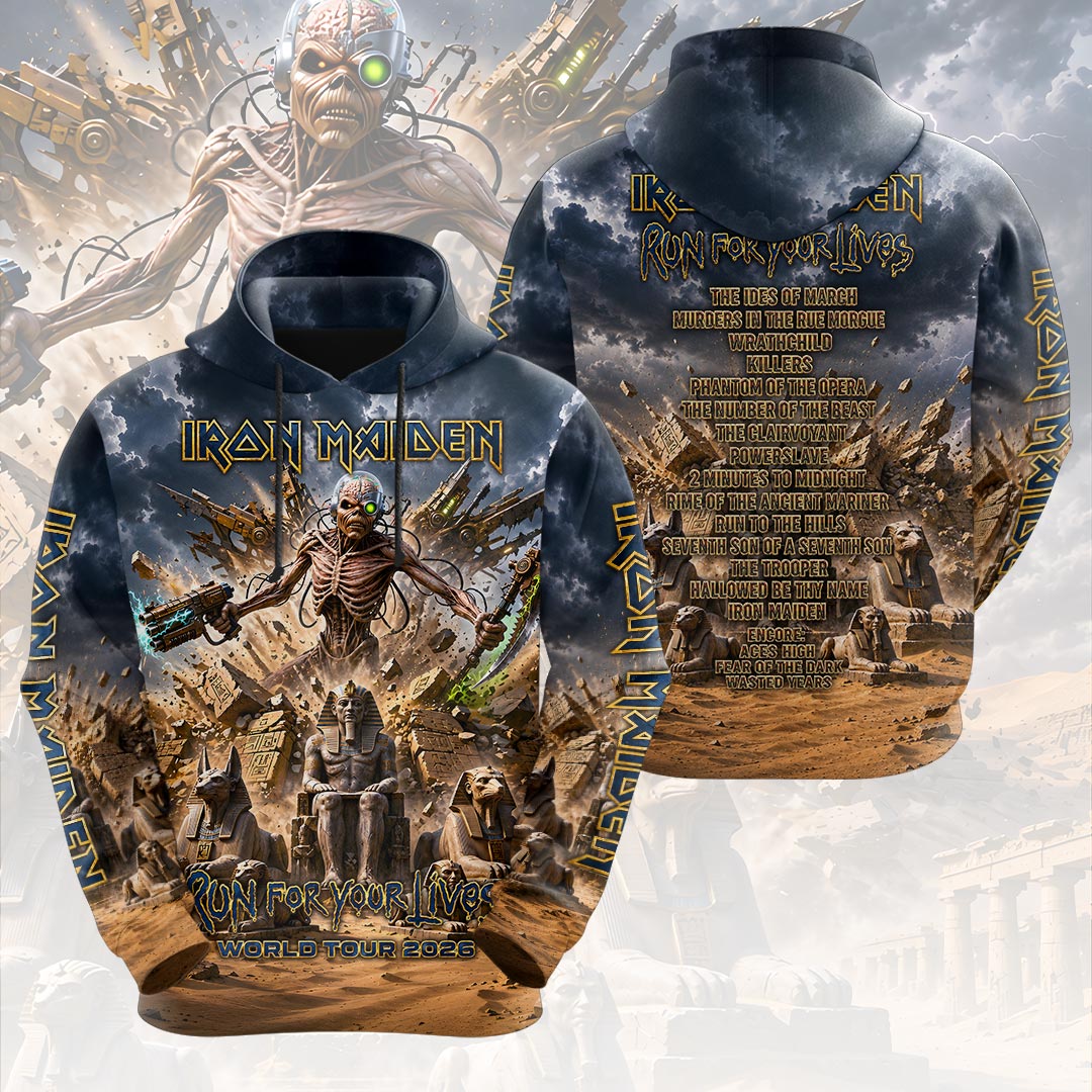 Iron Maiden 2026 World Tour 3D Apparel – HOATT19855