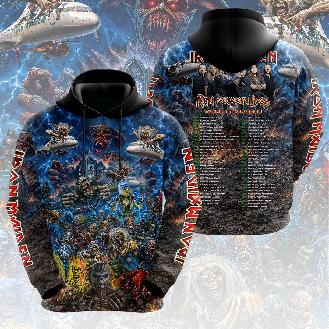 Iron Maiden 2026 World Tour 3D Apparel – HOATT20311