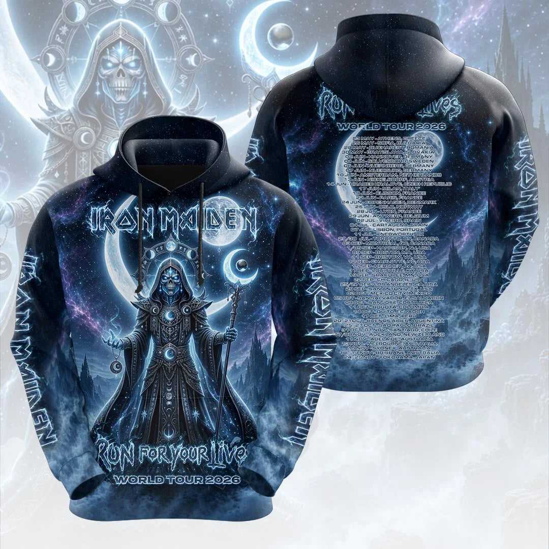 Iron Maiden 2026 World Tour 3D Apparel – HOATT20927