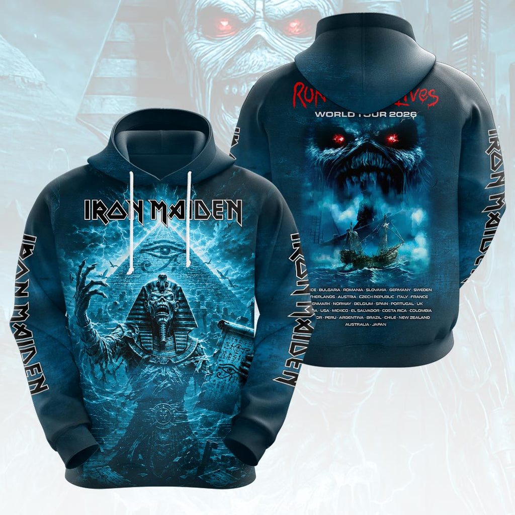 Iron Maiden 2026 World Tour 3D Apparel – HOATT18016
