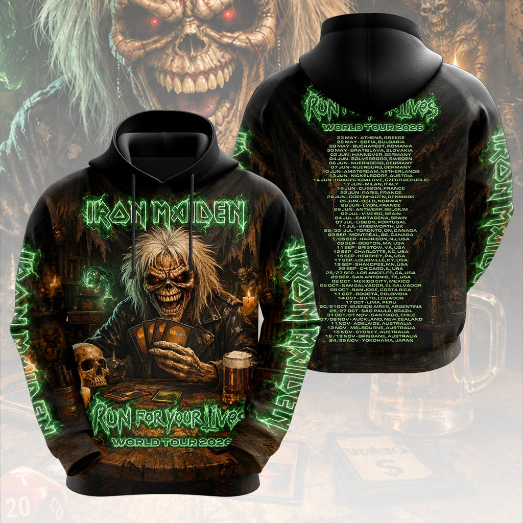 Iron Maiden 2026 World Tour 3D Apparel – HOATT18992