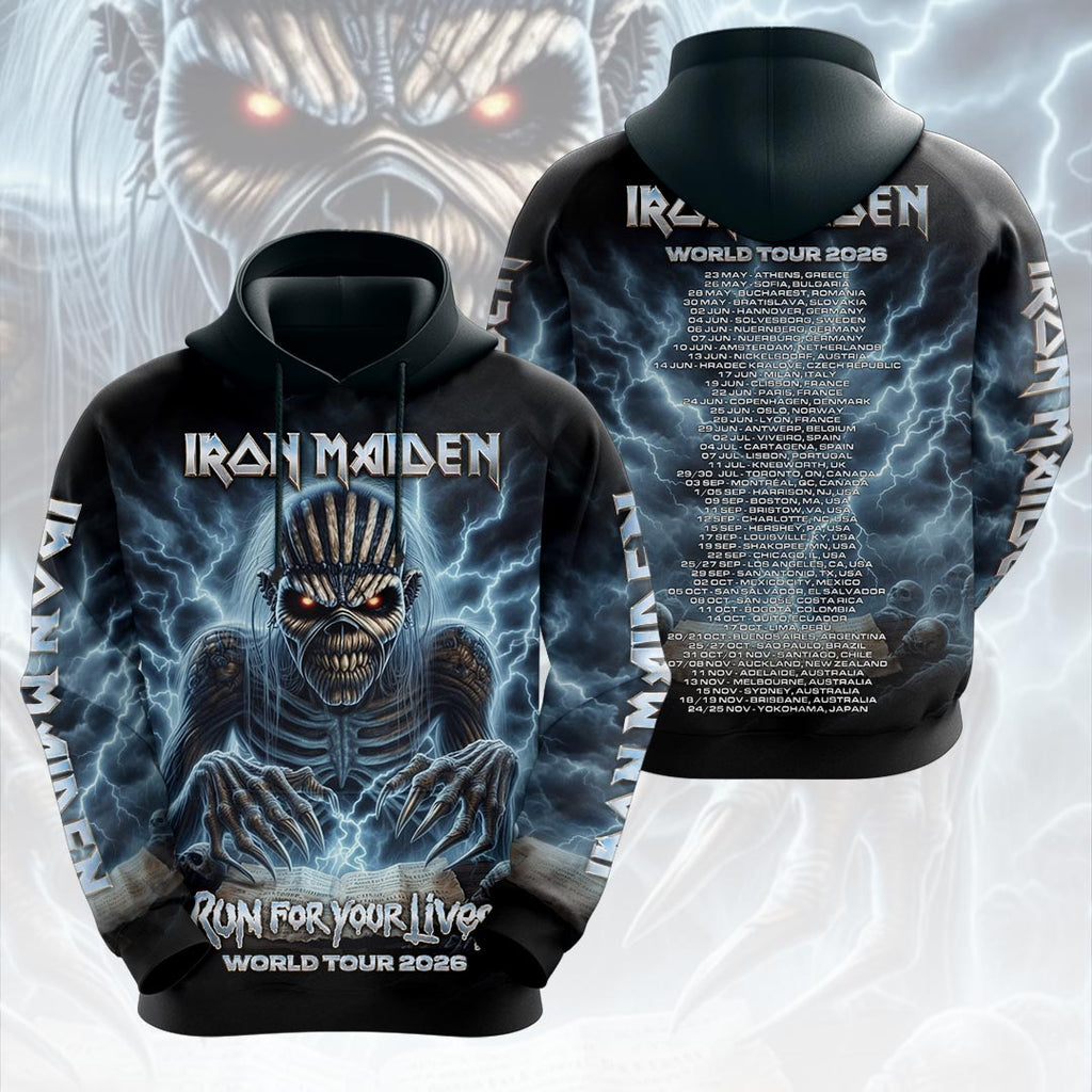 Iron Maiden 2026 World Tour 3D Apparel – HOATT19054