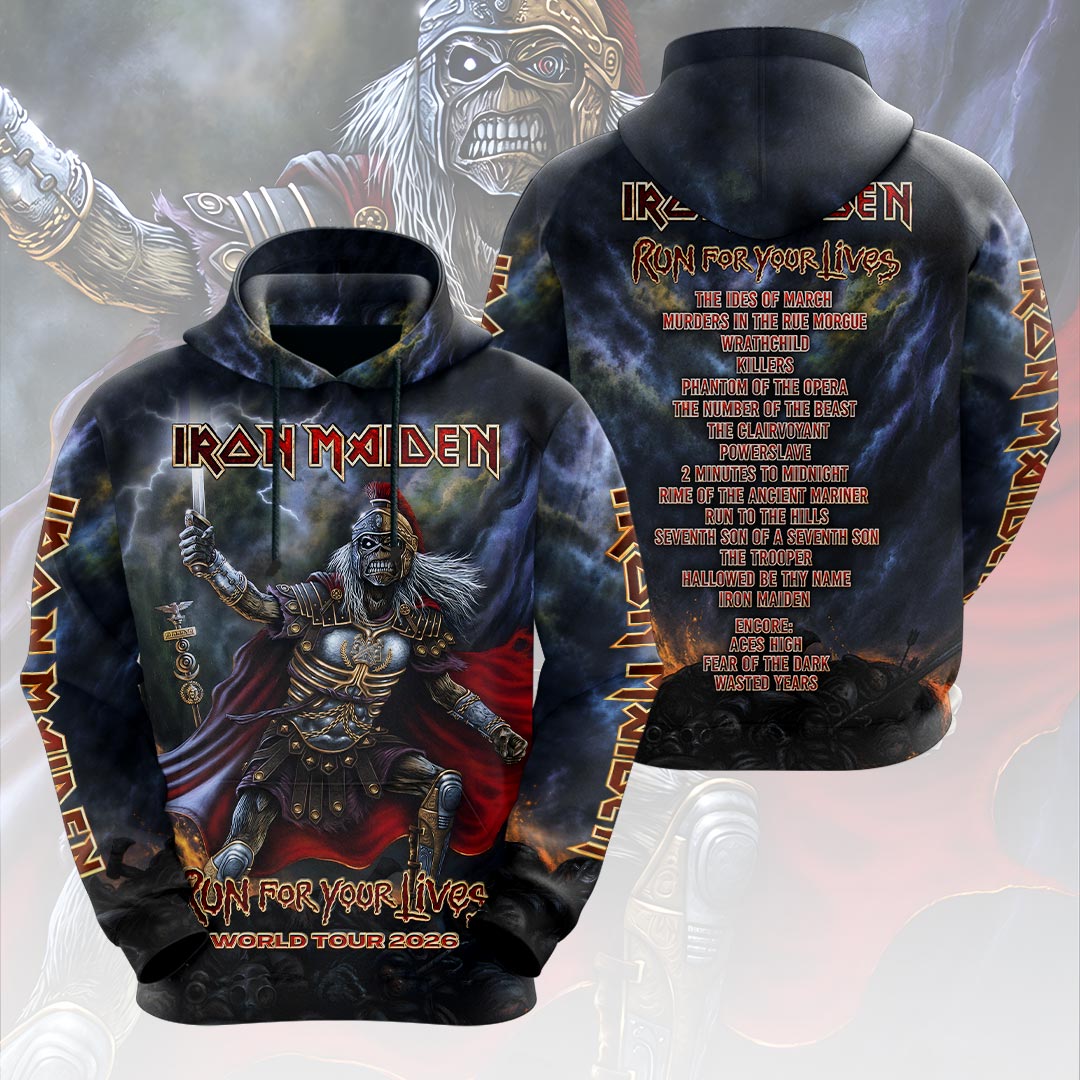 Iron Maiden 2026 World Tour 3D Apparel – HOATT19089
