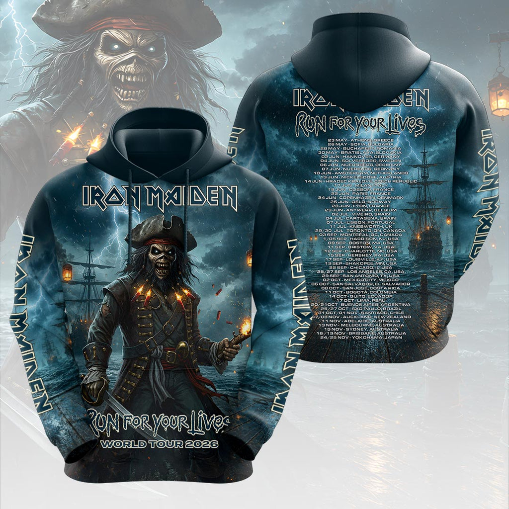 Iron Maiden 2026 World Tour 3D Apparel – HOATT19183