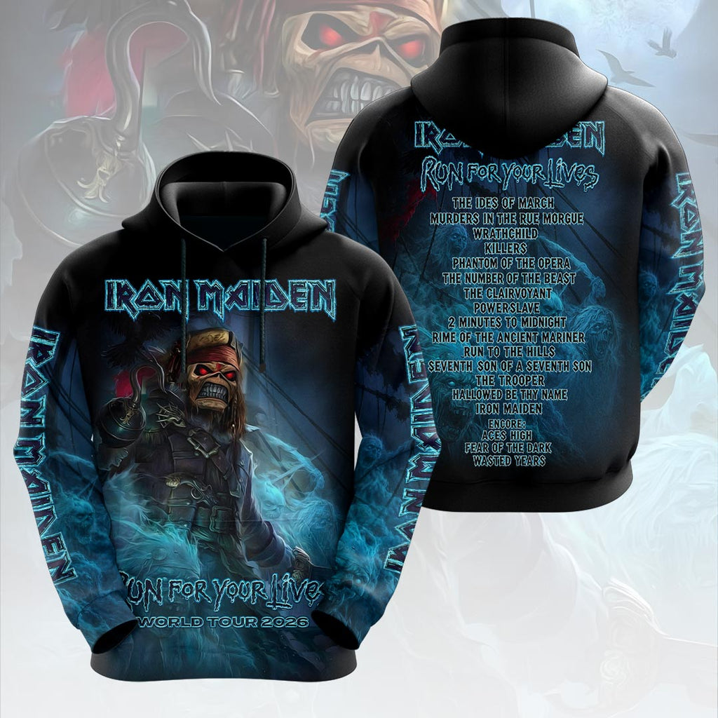 Iron Maiden 2026 World Tour 3D Apparel – HOATT19204