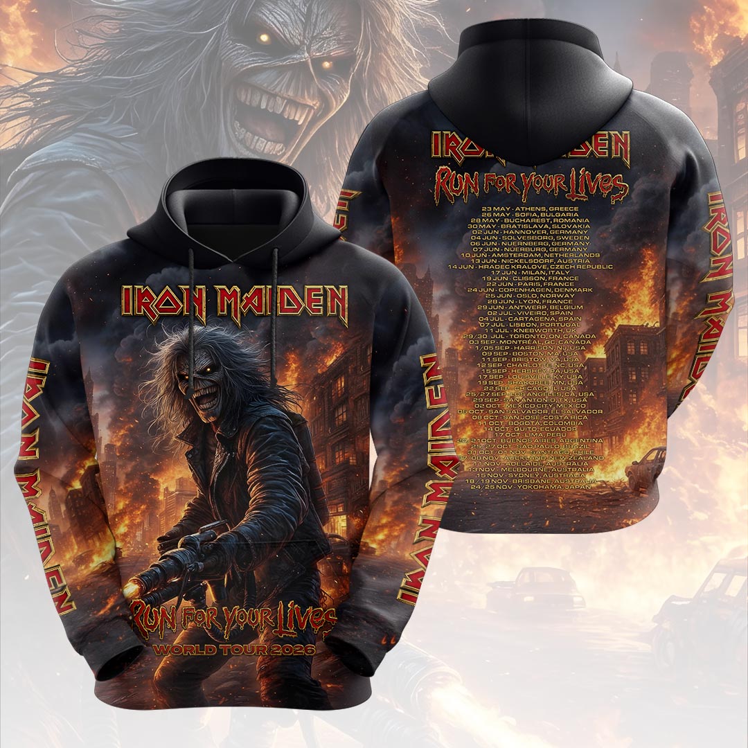 Iron Maiden 2026 World Tour 3D Apparel – HOATT19379