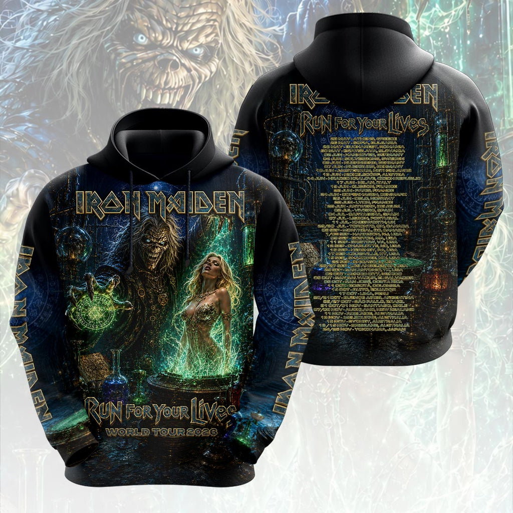 Iron Maiden 2026 World Tour 3D Apparel – HOATT19407
