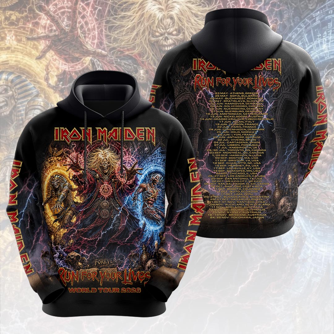 Iron Maiden 2026 World Tour 3D Apparel – HOATT19413