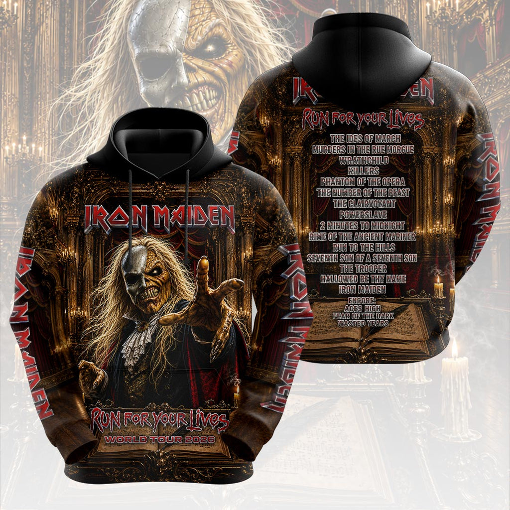 Iron Maiden 2026 World Tour 3D Apparel – HOATT19669